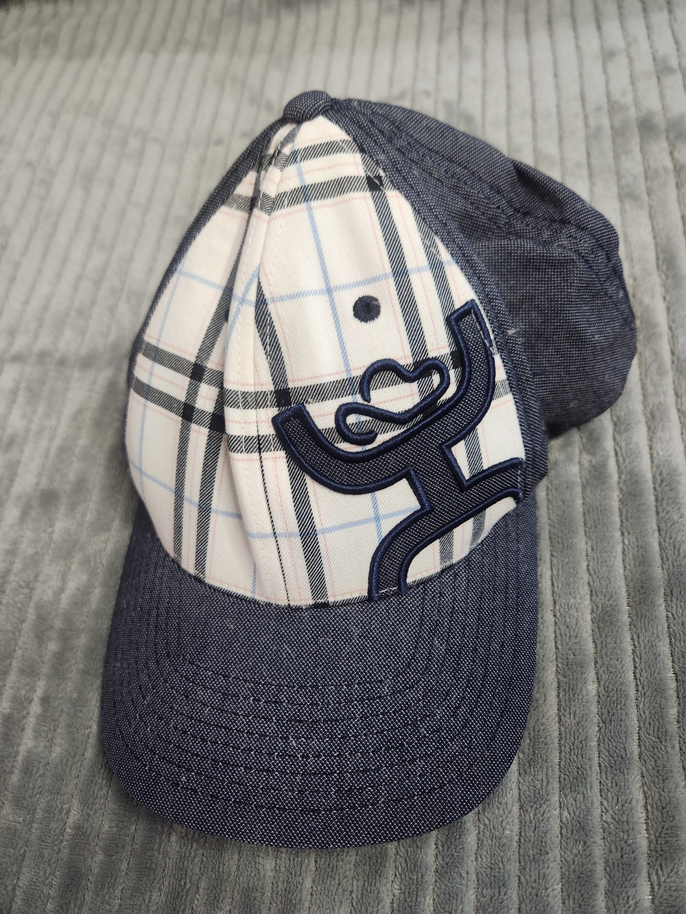 Hooey BaseBall Hat Coach Denim White Mesh FlexFit S/M men's women's